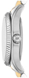 Michael Kors Lexington Analog Silver Dial Two Tone Steel Strap Watch for Women - MK4740