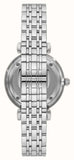 Emporio Armani Gianni T-Bar Quartz Blue Dial Silver Steel Strap Watch For Women - AR11594