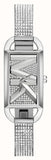 Michael Kors Empire Three-Hand Silver Dial Silver Steel Strap Watch for Women - MK4841