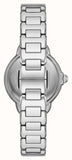 Emporio Armani Mia Three Crystals Silver Dial Silver Steel Strap Watch For Women - AR11632