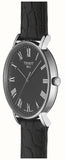 Tissot T Classic Dream Black Dial Black Leather Strap Watch for Men - T122.410.16.053.00