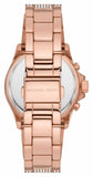 Michael Kors Everest Chronograph Crystals Rose Gold Dial Rose Gold Steel Strap Watch For Women - MK7235