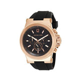 Michael Kors Dylan Black Dial Black Rubber Strap Watch for Men - MK8184