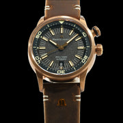 Maurice Lacroix Pontos S Diver Automatic Black Dial Brown Leather Strap Watch For Men - PT6248-BRZ01-330-2