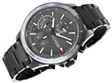 Tommy Hilfiger Bank Grey Dial Grey Steel Strap Watch for Men - 1791719