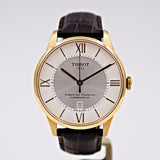 Tissot Chemin Des Tourelles Powermatic 80 Silver Dial Brown Leather Strap Jam Tangan Untuk Pria - T099.407.36.038.00