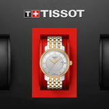 Tissot T Classic Bridgeport Silver Dial Two Tone Mesh Gelang Jam Tangan Untuk Pria - T097.410.22.038.00