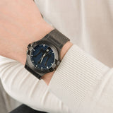 Maserati Potenza Quartz Blue Dial Grey Mesh Bracelet Watch For Men - R8853108005