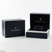 Maserati Traguardo Chronograph Blue Dial Black Silicone Strap Watch For Men - R8871612044