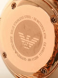 Emporio Armani Arianna Quartz Grey Dial Rose Gold Steel Strap Watch For Women - AR11220