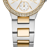 Michael Kors Camille Multifunction Silver Dial Two Tone Steel Strap Watch For Women - MK6982