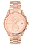 Michael Kors Briar Quartz Rose Gold Dial Rose Gold Steel Strap Watch For Women - MK6465