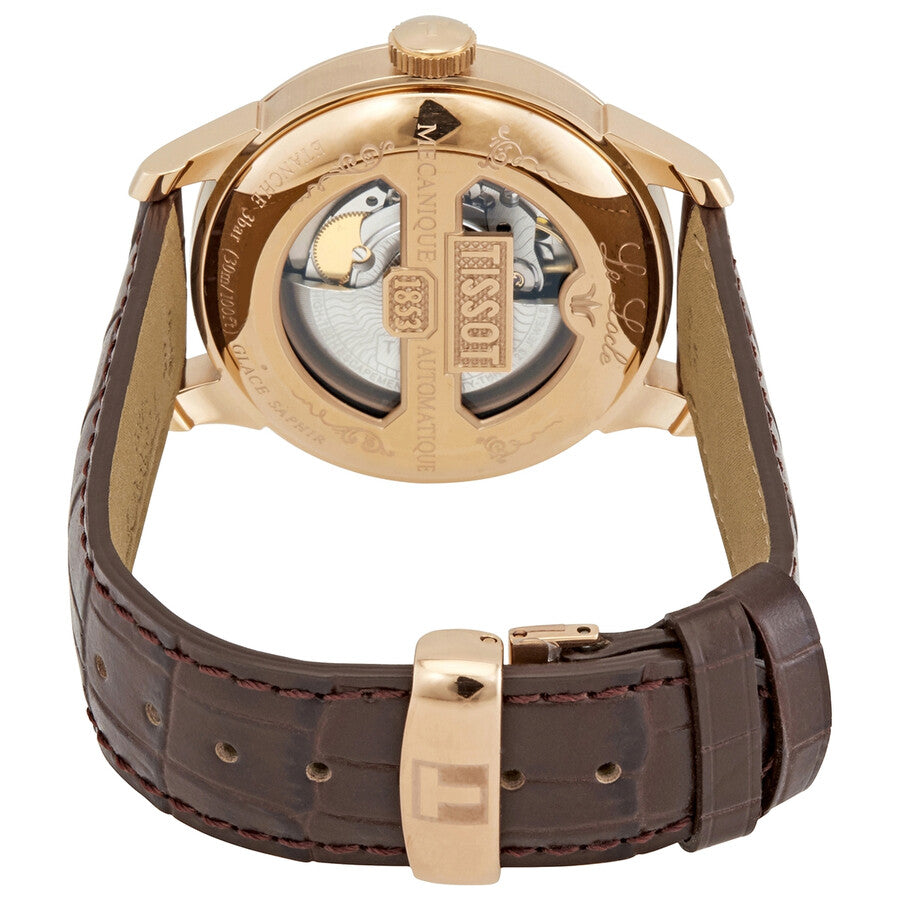 Tissot Le Locle Powermatic 80 Silver Dial Brown Leather Strap Jam Tangan Untuk Pria - T006.407.36.033.00