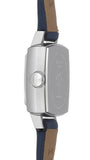 Tissot Lovely Square Silver Dial Jam Tangan Tali Kulit Biru Untuk Wanita - T058.109.16.031.00
