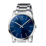 Calvin Klein City Blue Dial Silver Steel Strap Watch for Women - K2G2314N