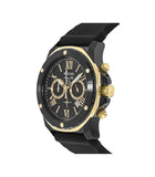 Bulova Marine Star Chronograph Black Dial Black Rubber Strap Watch for Men - 98B278