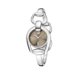 Gucci Horsebit Collection Quartz Brown Dial Silver Steel Strap Watch For Women - YA139501