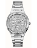 Guess Duchess Quartz Silver Dial Silver Steel Strap Watch For Women - GW0558L1