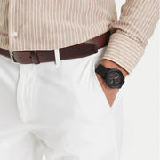 Lacoste 12.12 Chronograph Black Dial Black Silicon Strap Watch for Men - 2011247