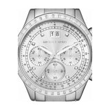 Michael Kors Brinkley Diamonds Silver Dial Silver Steel Strap Watch for Women - MK6186