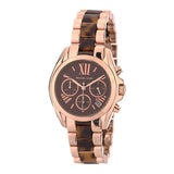 Michael Kors Bradshaw Chronograph Brown Dial Two Tone Steel Strap Watch For Women - MK5944