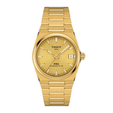 Tissot PRX Powermatic 80 Gold Dial Gold Steel Strap Watch for Men - T137.207.33.021.00