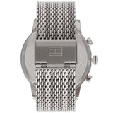 Tommy Hilfiger Kane Black Dial Silver Mesh Bracelet Watch for Men - 1710402