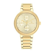 Tommy Hilfiger Joy Analog Gold Dial Gold Steel Strap Watch For Women - 1782536