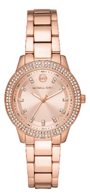 Michael Kors Tibby Pave Rose Gold Dial Rose Gold Steel Strap Watch for Women - MK1058
