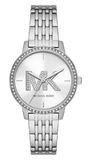 Michael Kors Melissa Quartz Silver Dial Silver Steel Strap Watch for Women - MK1055