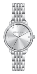 Michael Kors Melissa Quartz Silver Dial Silver Steel Strap Watch