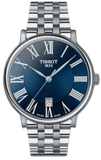 Tissot Carson Premium Blue Dial Silver Steel Strap Watch for Men - T122.410.11.043.00