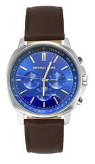 MICHAEL CORS 腕時計 Michael Kors Sullivan Quartz Blue Dial Brown Leather Strap