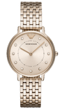 Emporio Armani Dress Quartz Rose Gold Dial Rose Gold Steel Strap Watch For Women - AR11062