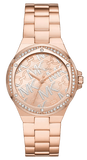 Michael Kors Lennox Quartz Rose Gold Dial Rose Gold Steel Strap Watch For Women - MK7405