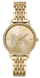 Michael Kors Melissa Pave Gold Dial Gold Steel Strap Watch for Women - MK4371