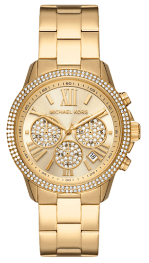 Michael Kors Bryn Pavé Quartz Gold Dial Gold Steel Strap  display picture 1