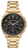 Michael Kors Sullivan Quartz Black Dial Gold Steel Strap Watch For Men - MK8969