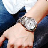 Emporio Armani Dress Quartz Silver Dial Silver Steel Strap Watch For Men - AR11084