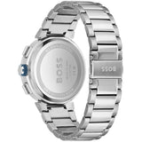 Hugo Boss One Chronograph Blue Dial Silver Steel Strap Watch For Men - 1513999