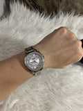 Coach Mini Boyfriend Diamonds Silver Dial Silver Steel Strap Watch for Women - 14501699