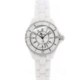 Chanel J12 Ceramic White Dial White Steel Strap Watch for Women - J12 H0968