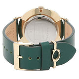 Coach Green Dial Green Leather Strap Watch for Women - 14503383