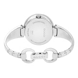 Gucci Guccissima Black Dial Silver Steel Strap Watch For Women - YA134301