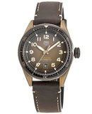 Tag Heuer Autavia 42mm Brown Dial Brown Leather Strap Watch for Men - WBE5191.FC8276