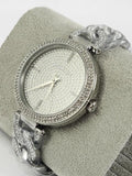 Michael Kors Catelyn Quartz Crystals Silver Dial Silver Steel Strap Watch For Women - MK4675