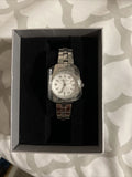 Bulova Classic Diamonds Silver Dial Silver Steel Strap Watch for Women - 96P121