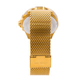 Michael Kors Brecken Chronograph Black Dial Gold Mesh Strap Watch For Men - MK8867