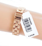 Michael Kors Charley Three-Hand Analog Rose Gold Dial Rose Gold Steel Strap Watch for Women - MK4400