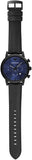 Emporio Armani Luigi Analog Blue Dial Black Leather Strap Watch For Men - AR11351